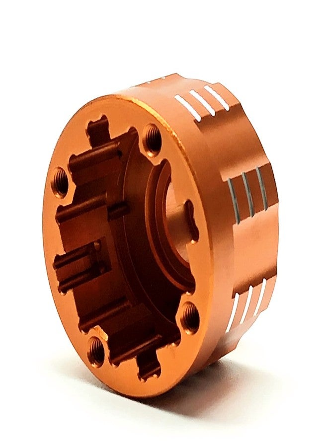 Treal Aluminum 7075 Diff Housing Cup Compatible with Axial RBX10 Ryft (Orange) - Image 2